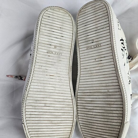 Zara Designer Protest Graffiti Men's Shoes - Picture 4 of 14